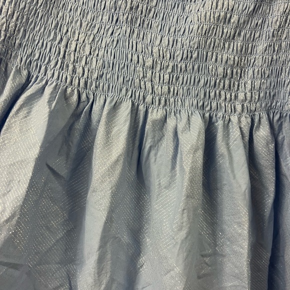 Hill House The Athena Nap Dress - Light Blue Glitter Check - Picture 6 of 8